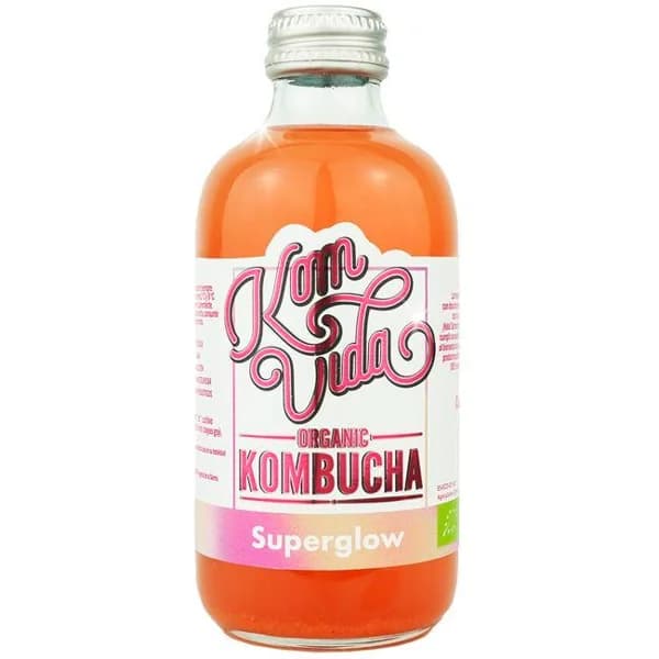 Kombucha Superglow KOMVIDA, botella 250 ml - 0.25 l - Imagen del producto en Findit