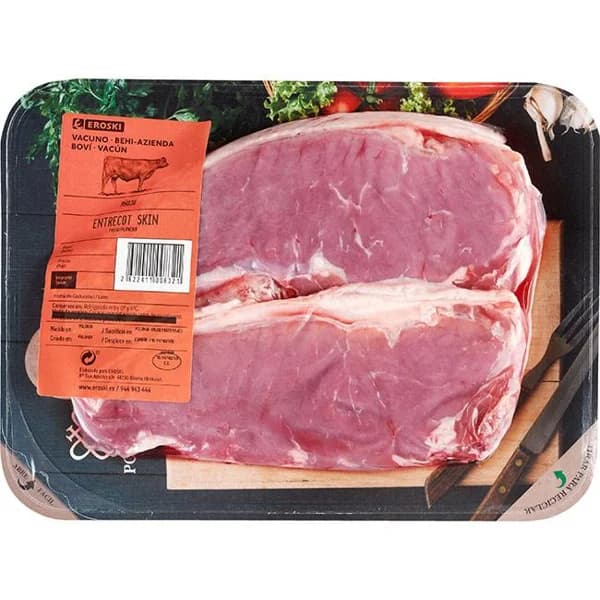 Entrecot de añojo skin, 2 uds, bandeja aprox. 970 g - 1 ud - Imagen del producto en Findit
