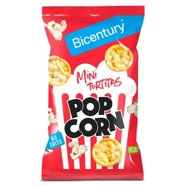 Mini tortitas pop corn Bicentury bolsa 70 g - 0.07 kg - Imagen del producto en Findit