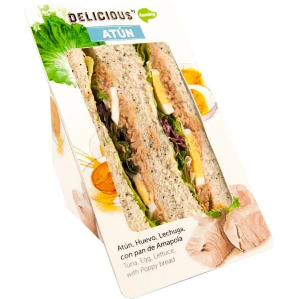Sandwich delicious atún huevo ÑAMING, 1 ud, 200 g - 0.2 kg - Imagen del producto en Findit