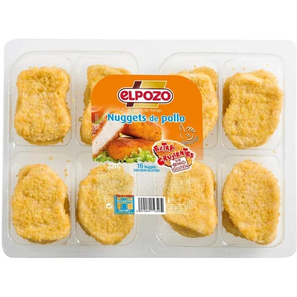 Nugget de pechuga de pollo ELPOZO, bandeja 320 g - 1 ud - Imagen del producto en Findit