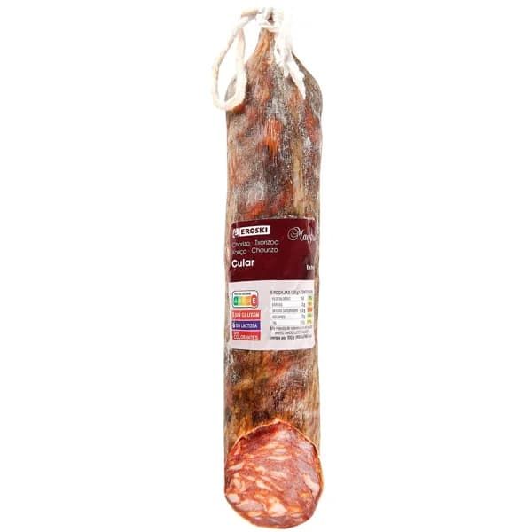 Chorizo cular extra EROSKI MAESTRO, al corte, compra mínima 100 g - 1 ud - Imagen del producto en Findit