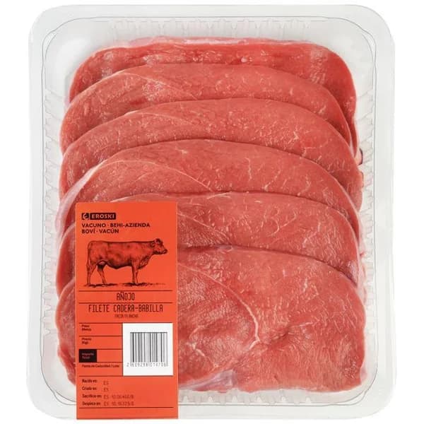 Filete de cadera-babilla de añojo, bandeja aprox. 750 g - 1 ud - Imagen del producto en Findit
