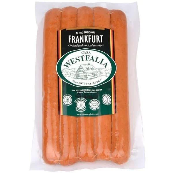 Salchicha Frankfurt CASA WESTFALIA, sobre 275 g - 1 ud - Imagen del producto en Findit