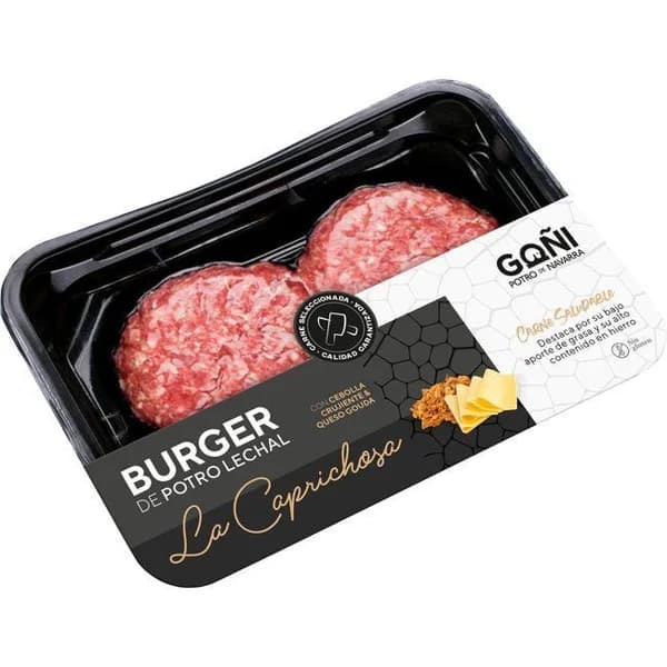 Burger de potro caprichosa GOÑI, bandeja 320 g - 1 ud - Imagen del producto en Findit