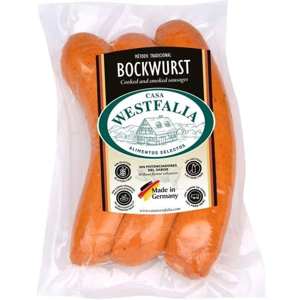 Salchichas Bockwurst CASA WESTFALIA, sobre 270 g - 1 ud - Imagen del producto en Findit