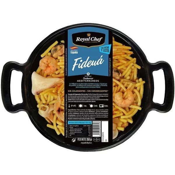Fideuá royal ROYAL CHEF, bandeja 350 g - 1 ud - Imagen del producto en Findit