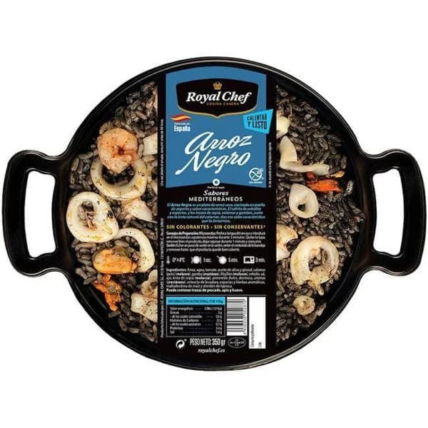 Arroz negro ROYAL CHEF, bandeja 350 g - 1 ud - Imagen del producto en Findit