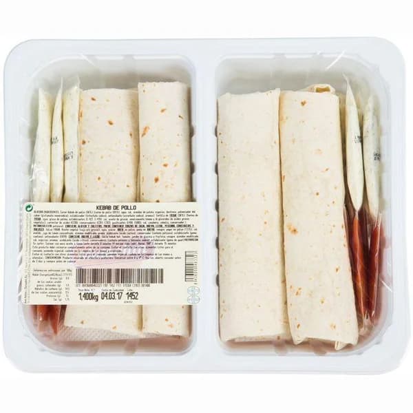 Tortita kebab de pollo ALDELÍS, al peso, compra mínima 250 g - 1 ud - Imagen del producto en Findit