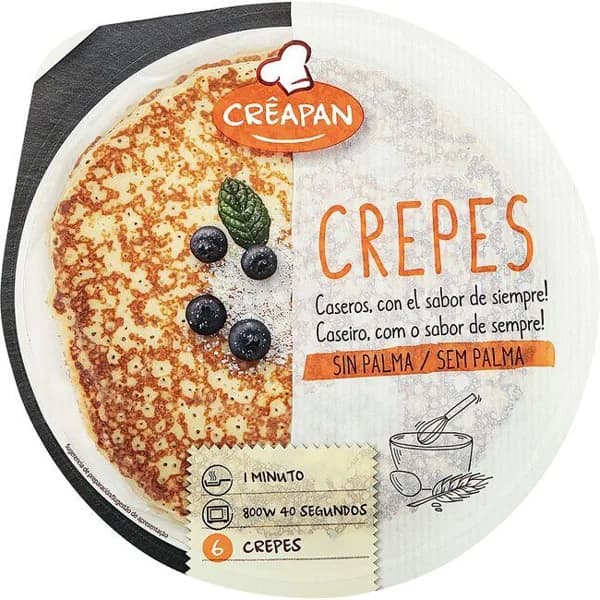 Crepes refrigerados CREAPAN, bandeja 405 g - 1 ud - Imagen del producto en Findit