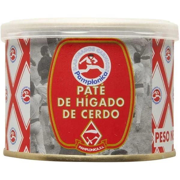 Paté de hígado de cerdo PAMPLONICA, lata 200 g - 1 ud - Imagen del producto en Findit