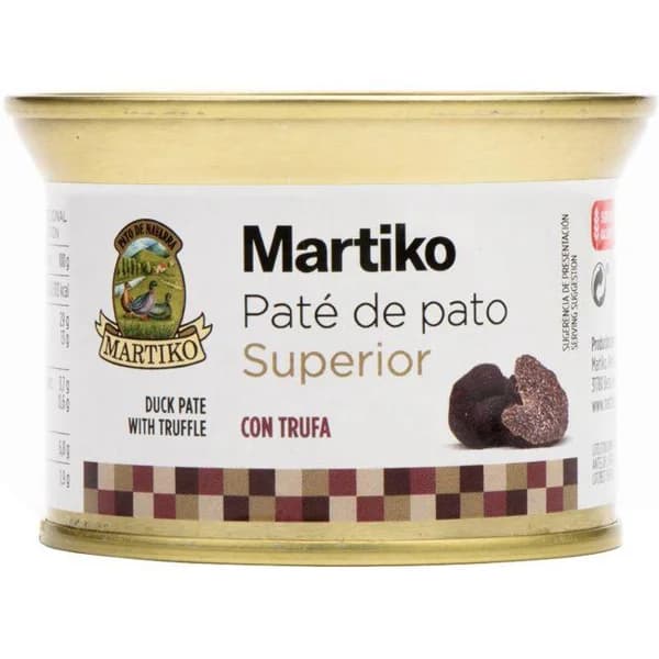 Paté de pato trufado superior MARTIKO, lata 130 g - 1 ud - Imagen del producto en Findit
