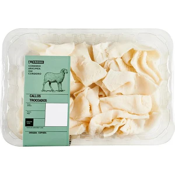 Callos de cordero EROSKI, bandeja aprox. 400 g - 1 ud - Imagen del producto en Findit