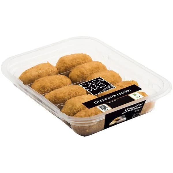 Croquetas de bacalao CASA MAS, bandeja 280 g - 1 ud - Imagen del producto en Findit