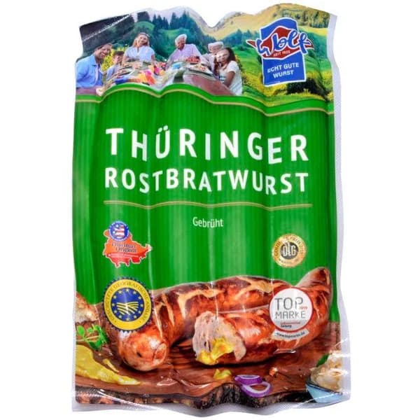 Salchicha blanca Thüringer WOLF, sobre 400 g - 1 ud - Imagen del producto en Findit