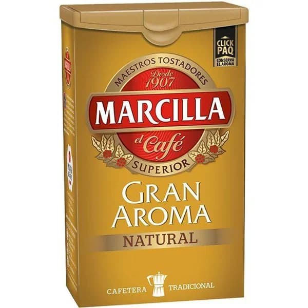 Café molido natural MARCILLA, click pack 250 g - 0.25 kg - Imagen del producto en Findit