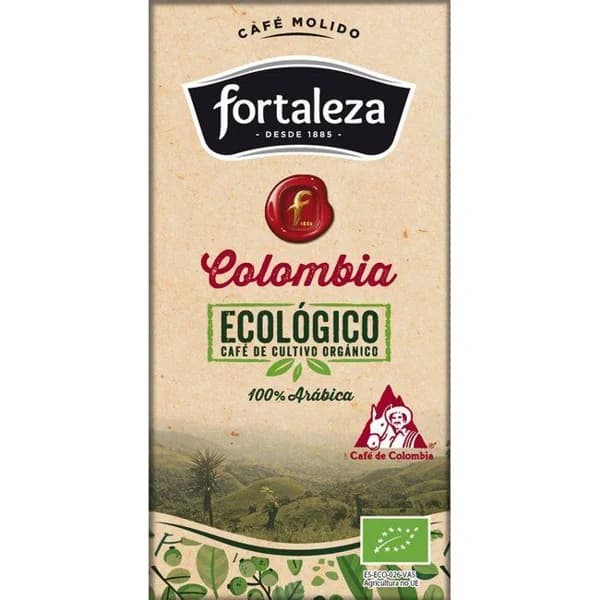Café molido eco Colombia FORTALEZA, paquete 250 g - 0.25 kg - Imagen del producto en Findit