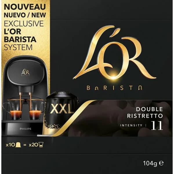 Café Doble Ristretto compatible Nespresso L'OR, caja 10 uds - 10 ud - Imagen del producto en Findit