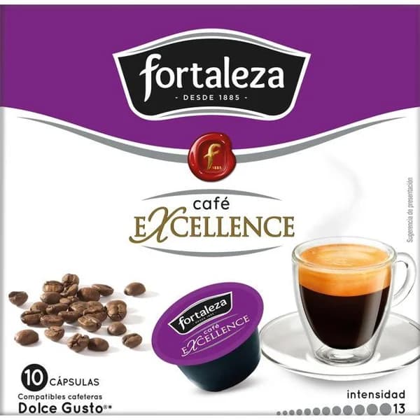 Café Excellence compatible Dolce Gussto FORTALEZA, caja 10 uds - 10 ud - Imagen del producto en Findit