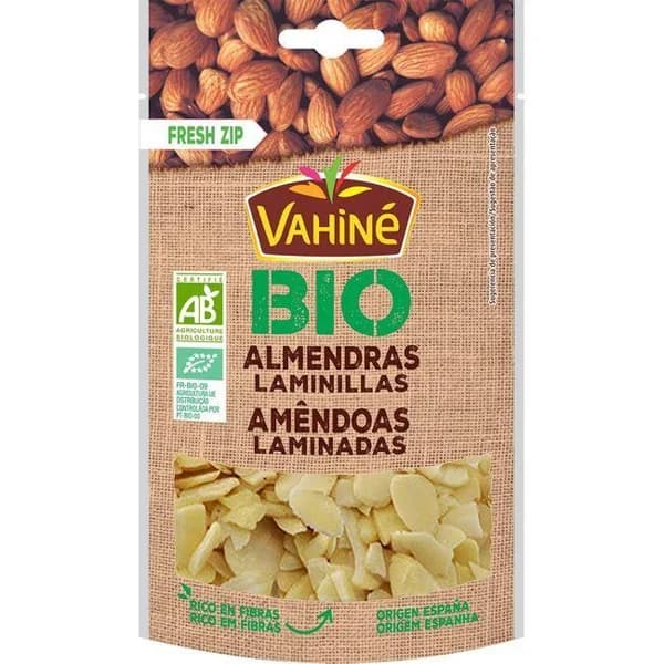 Almendra laminada bio VAHINÉ, bolsa 100 g - 1 ud - Imagen del producto en Findit