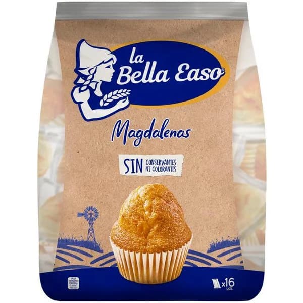 Magdalena redonda BELLA EASO, paquete 464 g - 0.46 kg - Imagen del producto en Findit