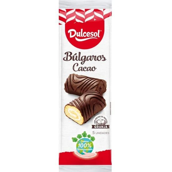Búlgaros de cacao DULCESOL, 5 uds, paquete 175 g - 0.18 kg - Imagen del producto en Findit