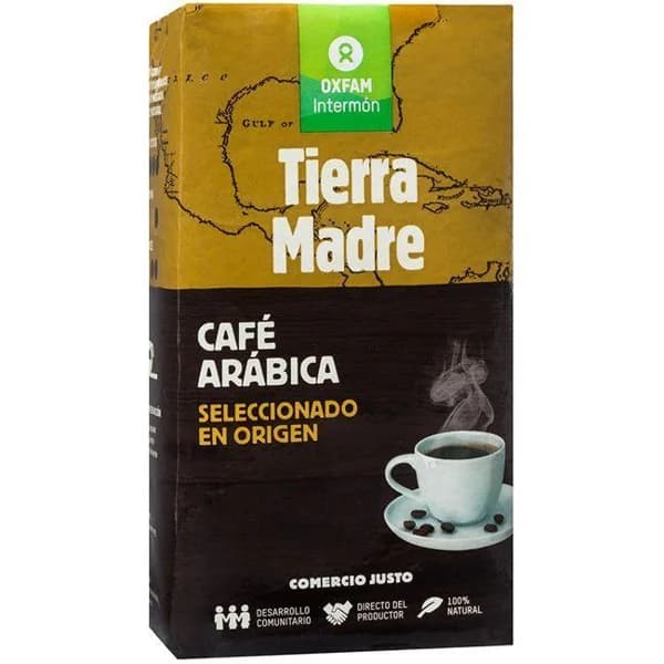 Café molido 100% Arábica OXFAM INTERMON, paquete 250 g - 0.25 kg - Imagen del producto en Findit