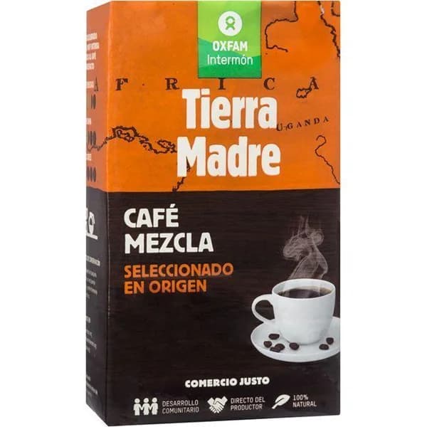 Café molido mezcla OXFAM INTERMON, paquete 250 g - 0.25 kg - Imagen del producto en Findit