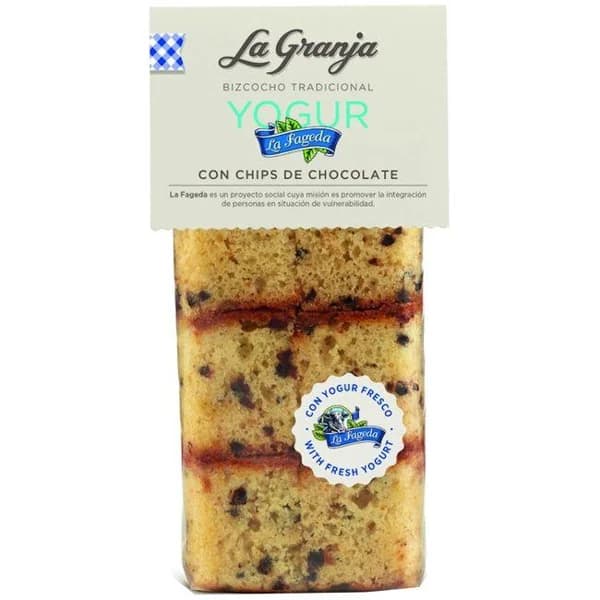 Bizcocho de yogur choco chips La Fageda LA GRANJA, bolsa 350 g - 0.35 kg - Imagen del producto en Findit