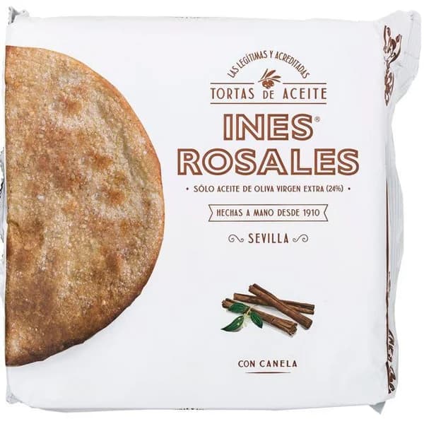 Torta de aceite de canela INÉS ROSALES, paquete 120 g - 0.12 kg - Imagen del producto en Findit