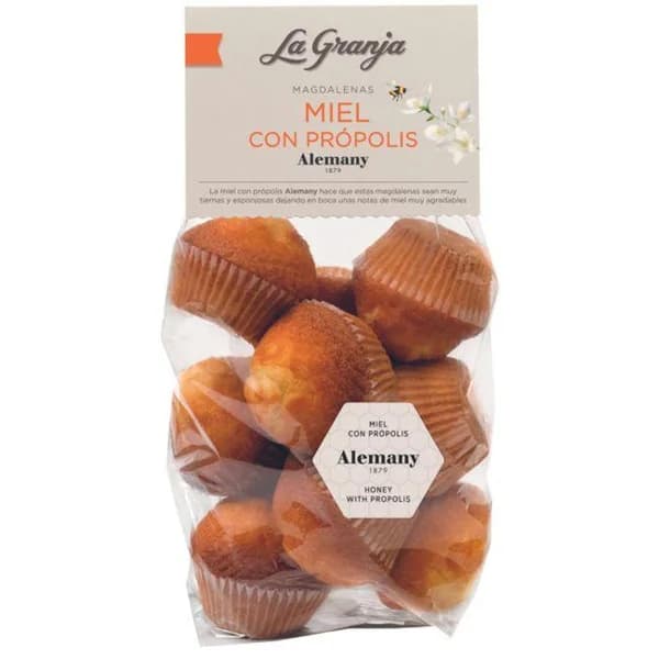 Magdalenas con miel y própolis LA GRANJA, bolsa 315 g - 1 ud - Imagen del producto en Findit