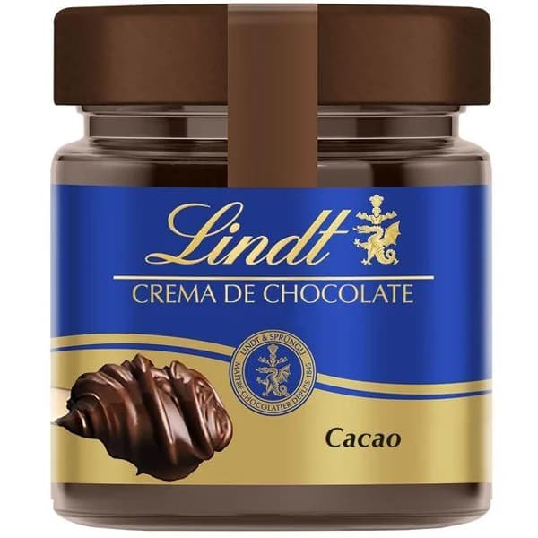 Crema de chocolate fondente LINDT, frasco 200 g - 0.2 kg - Imagen del producto en Findit
