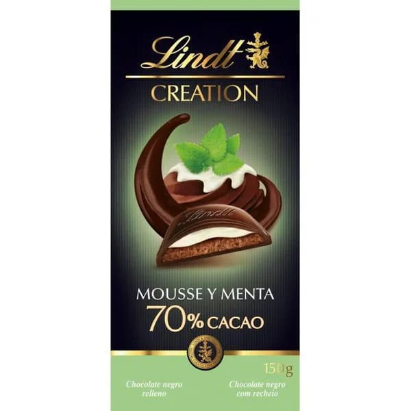 Chocolate negro con mousse de menta CREATION, tableta 150 g - 0.15 kg - Imagen del producto en Findit