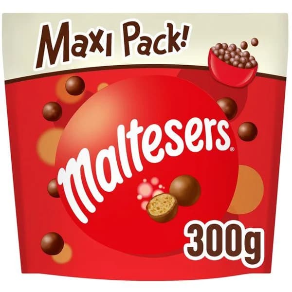Grageas de chocolate MALTESERS, bolsa 300 g - 0.3 kg - Imagen del producto en Findit