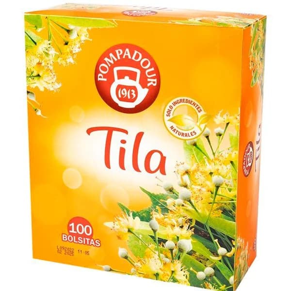 Tila PAMPODOUR, caja 100 sobres - 100 ud - Imagen del producto en Findit