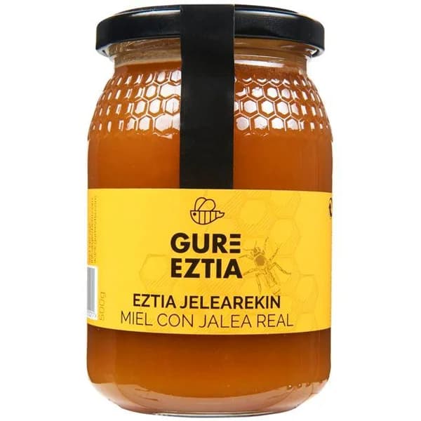 Miel con jalea real GURE EZTIA, frasco 500 g - 0.5 kg - Imagen del producto en Findit