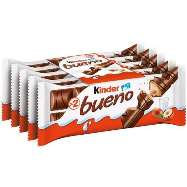 Barrita de chocolate classic T2 KINDER BUENO, paquete 215 g - 0.22 kg - Imagen del producto en Findit