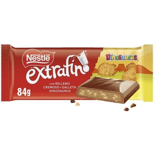 Chocolate con galleta Dinosaurus NESTLÉ, tableta 84 g - 0.08 kg - Imagen del producto en Findit