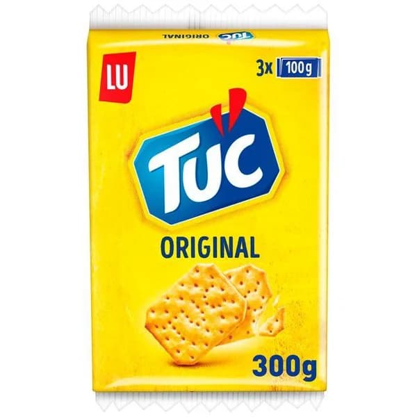 Galleta salada sabor original TUC LU, paquete 3x100 g - 0.3 kg - Imagen del producto en Findit
