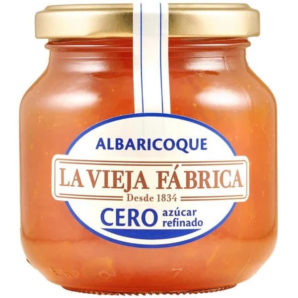 Mermelada cero de albaricoque LA VIEJA FABRICA, frasco 280 g - 0.28 kg - Imagen del producto en Findit