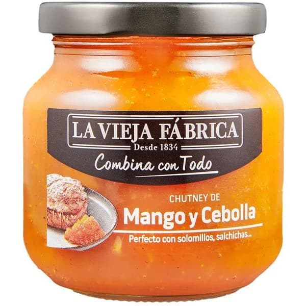 Chutney de mango y cebolla LA VIEJA FABRICA, frasco 280 g - 0.28 kg - Imagen del producto en Findit