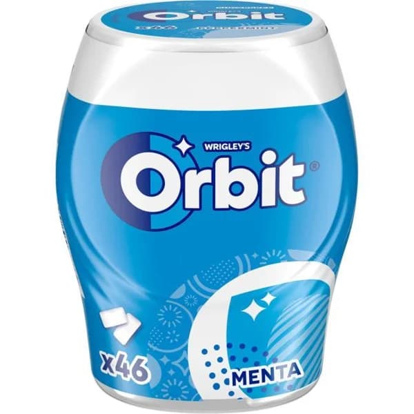 Chicle de menta en gragea ORBIT, bote 64 g - 0.06 kg - Imagen del producto en Findit