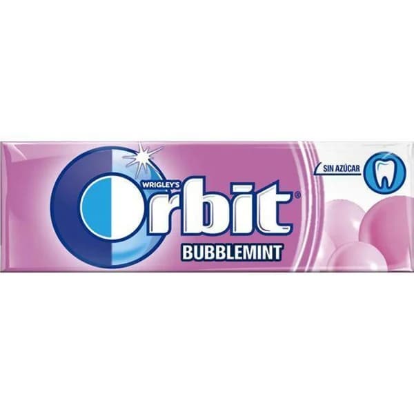 Chicle bubblemint Lc ORBIT, paquete 14 g - 1 ud - Imagen del producto en Findit