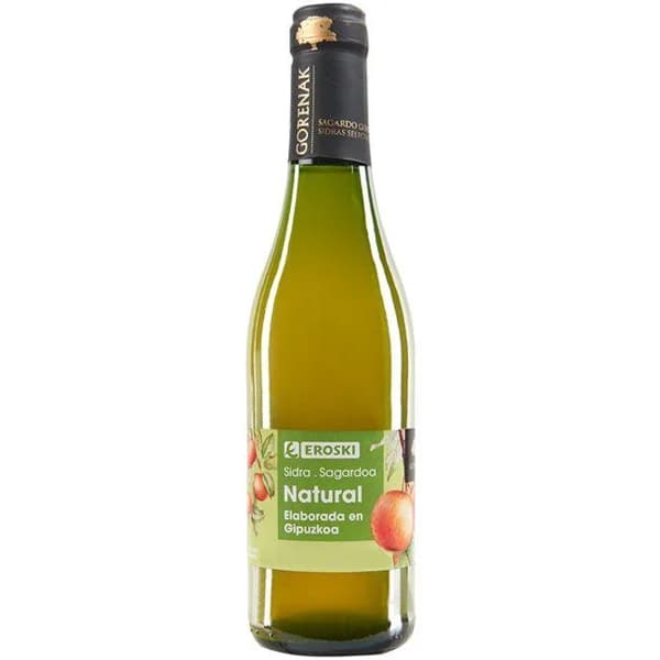 Sidra del País EROSKI, botellín 37,5 cl - 0.38 l - Imagen del producto en Findit