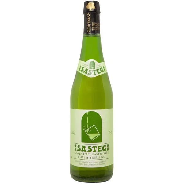 Sidra natural D.O. Euskal Sagardoa ISASTEGI, botella 75 cl - 0.75 l - Imagen del producto en Findit