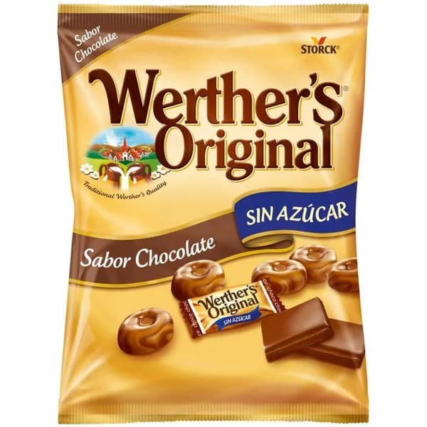 Caramelos de chocolate sin azúcar WERTHER¿S Original, bolsa 60 g - 1 ud - Imagen del producto en Findit
