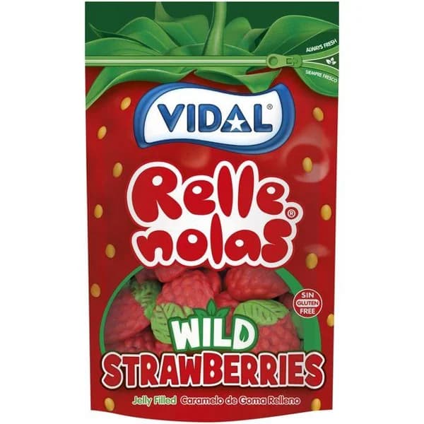 Gominolas fresas silvestres VIDAL, bolsa 180 g - 1 ud - Imagen del producto en Findit