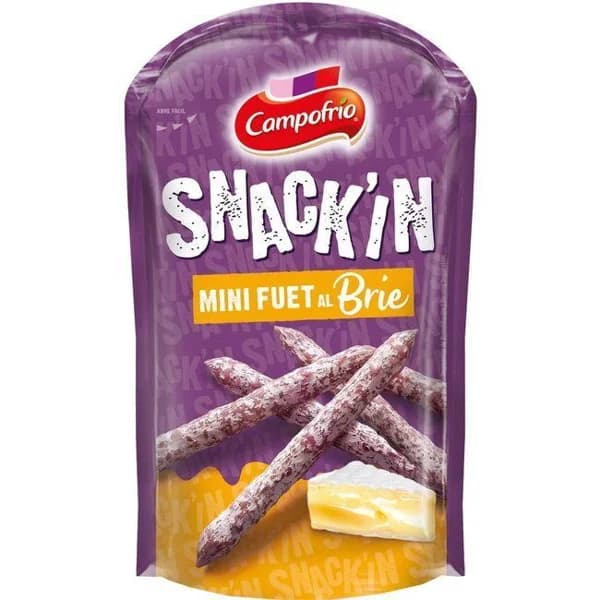 Mini fuet al brie en stick CAMPOFRÍO, bolsa 50 g - 1 ud - Imagen del producto en Findit