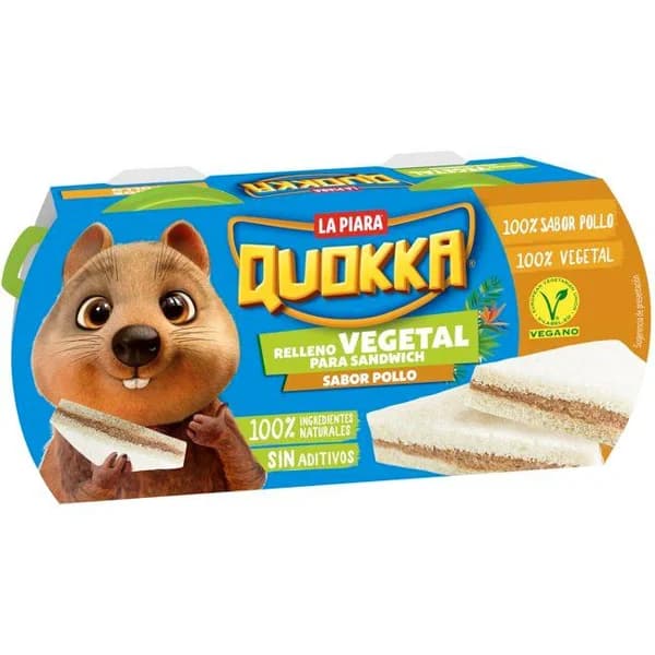 Relleno vegetal sabor pollo para sandwich LA PIARA, pack 2x75 g - 1 ud - Imagen del producto en Findit