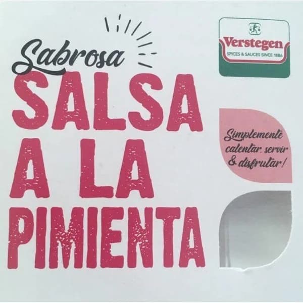 Microsalsa a la pimienta VERSTEGEN, tarrina 80 ml - 1 ud - Imagen del producto en Findit